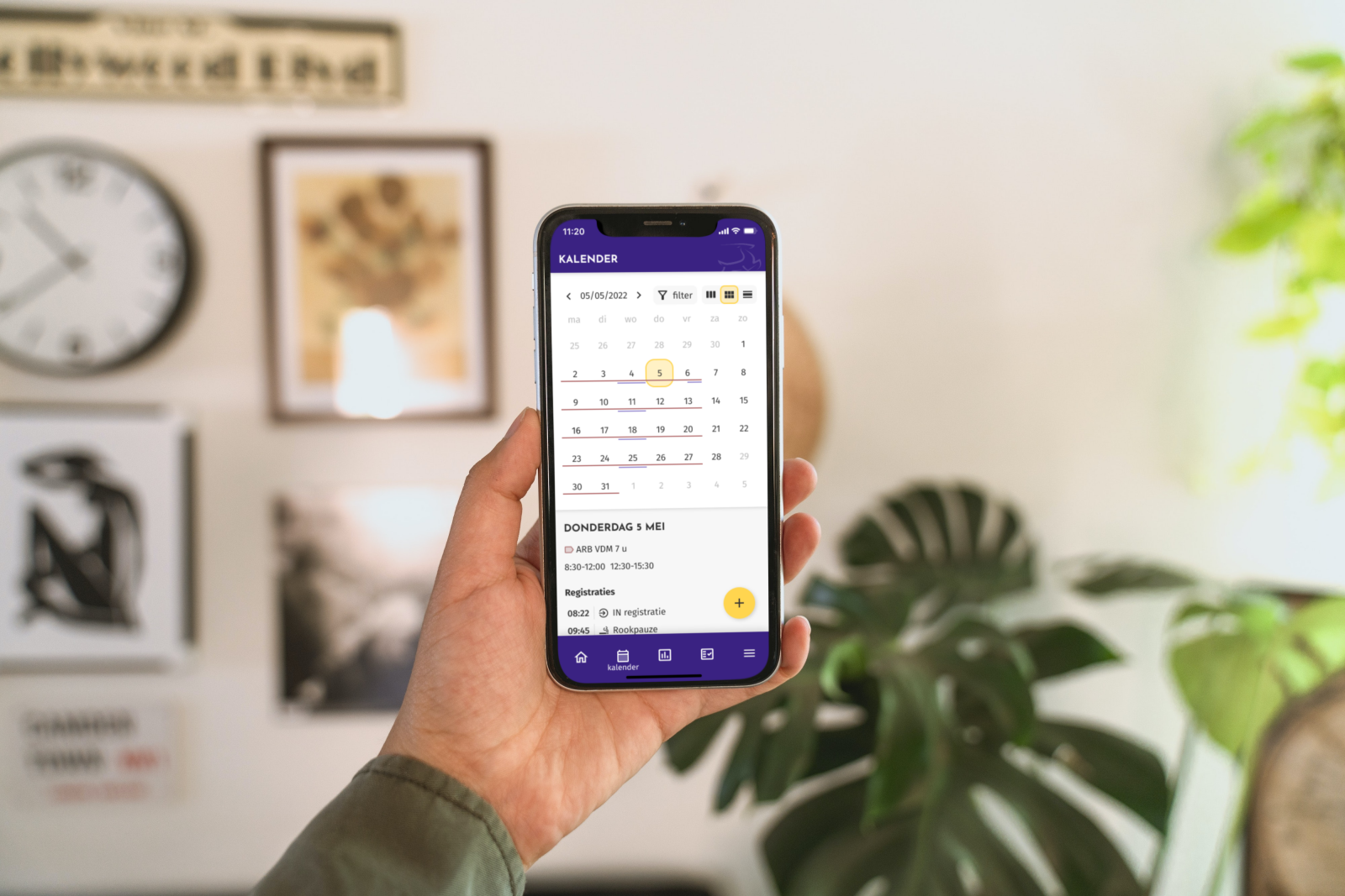 Kalender op smartphone